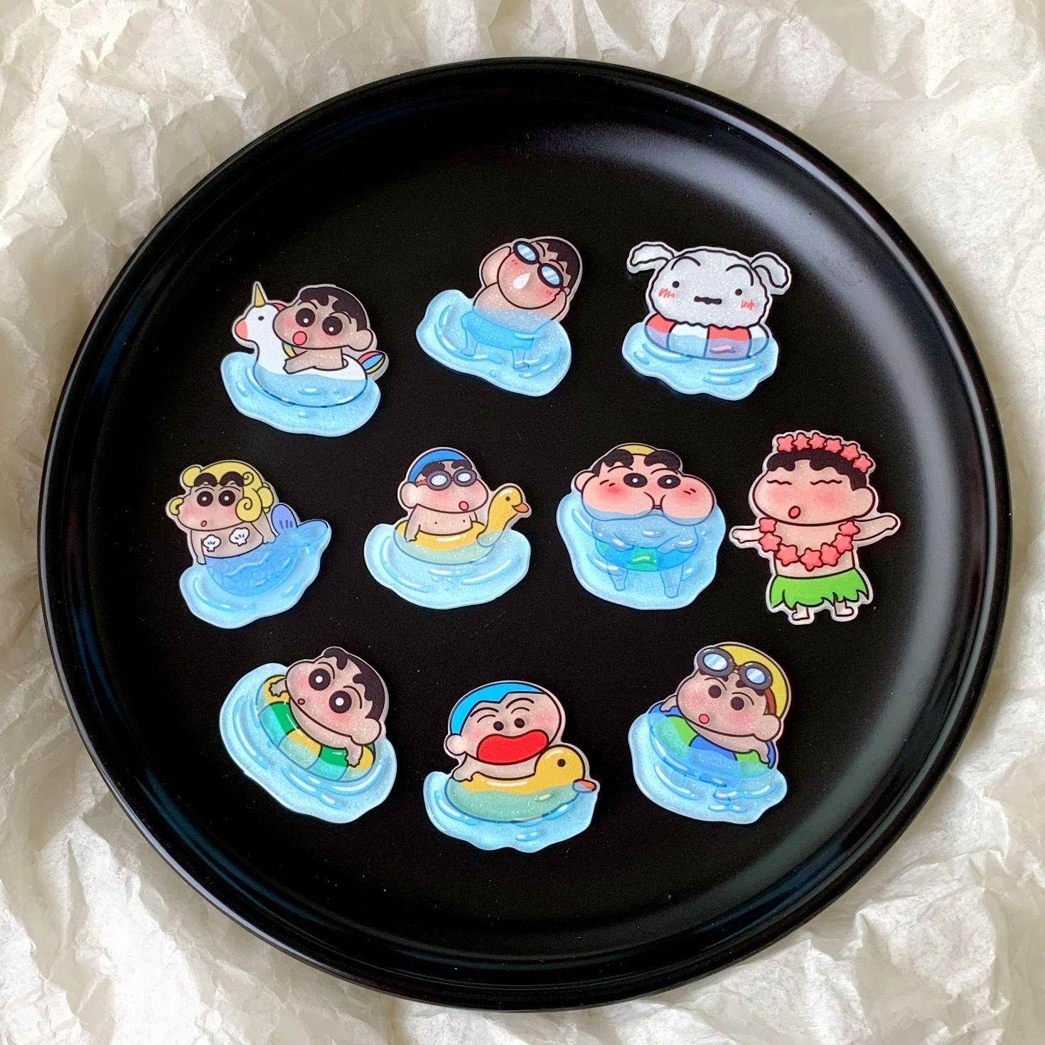 Case Fan - Accessoires en résine Crayon Shin-chan :