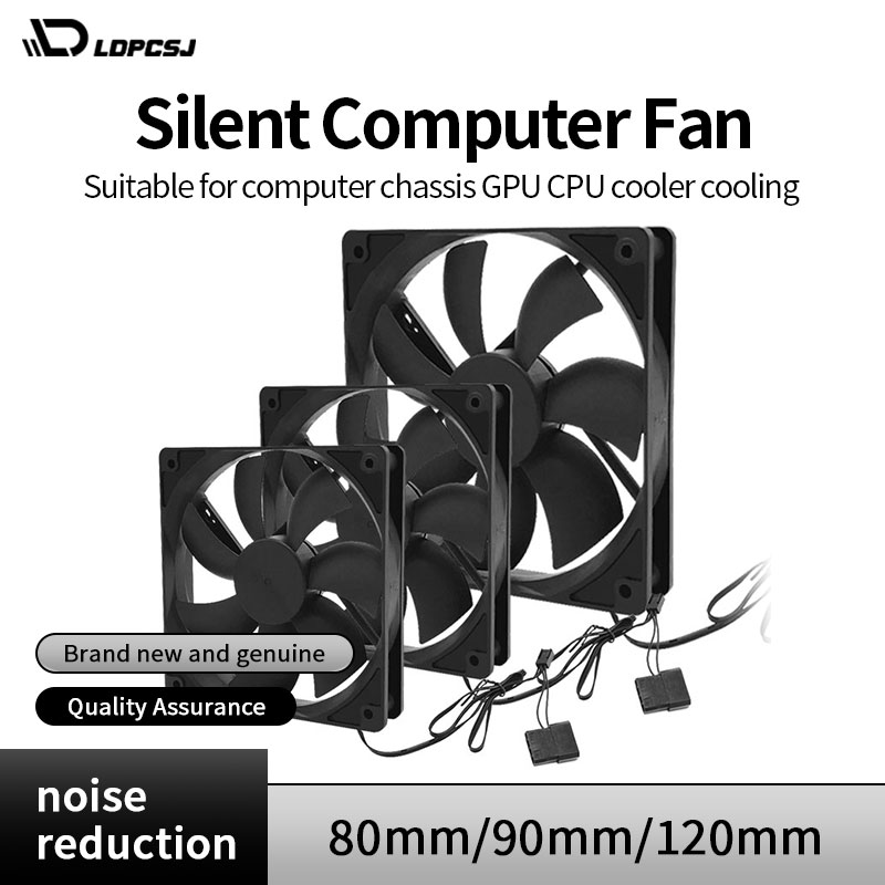 Gpu Cooler - 80mm 90mm 120mm ventilateur d'ordinateur silencieux