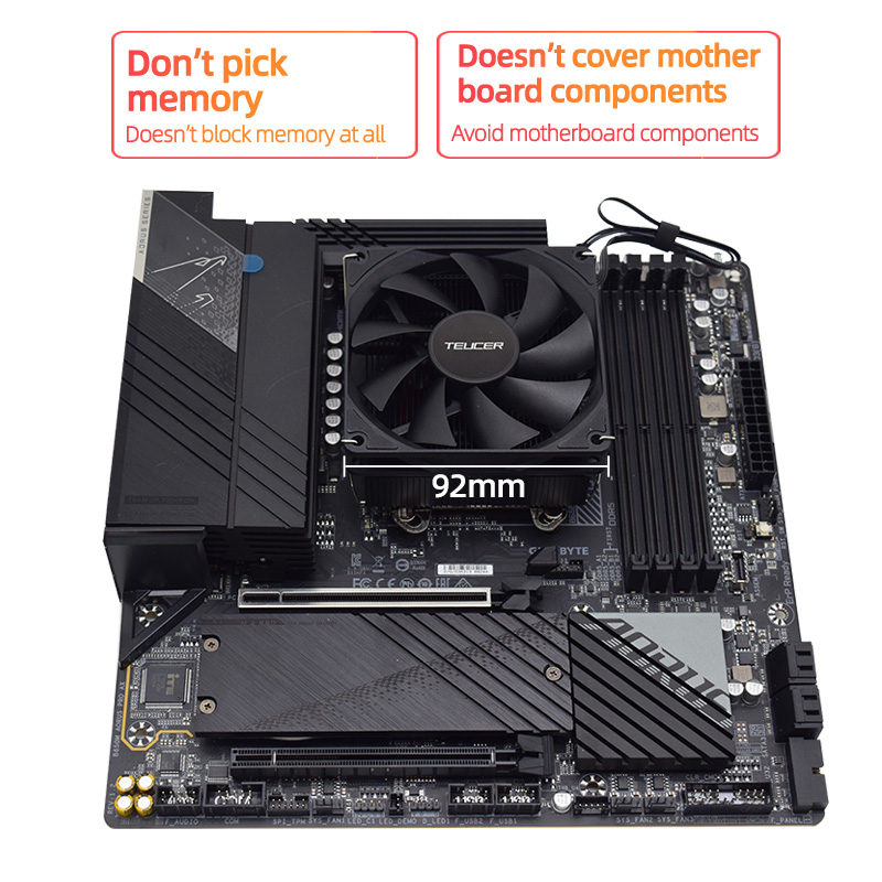 Teucer hauteur 45mm refroidiss - Air Cooler Cpu avis et prix