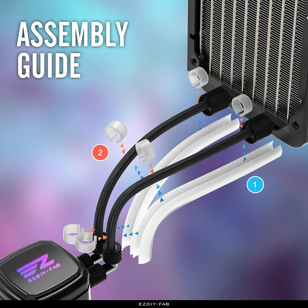 EZDIY-Bande lumineuse ARGB ave - Aio Liquid Cooler avis et prix