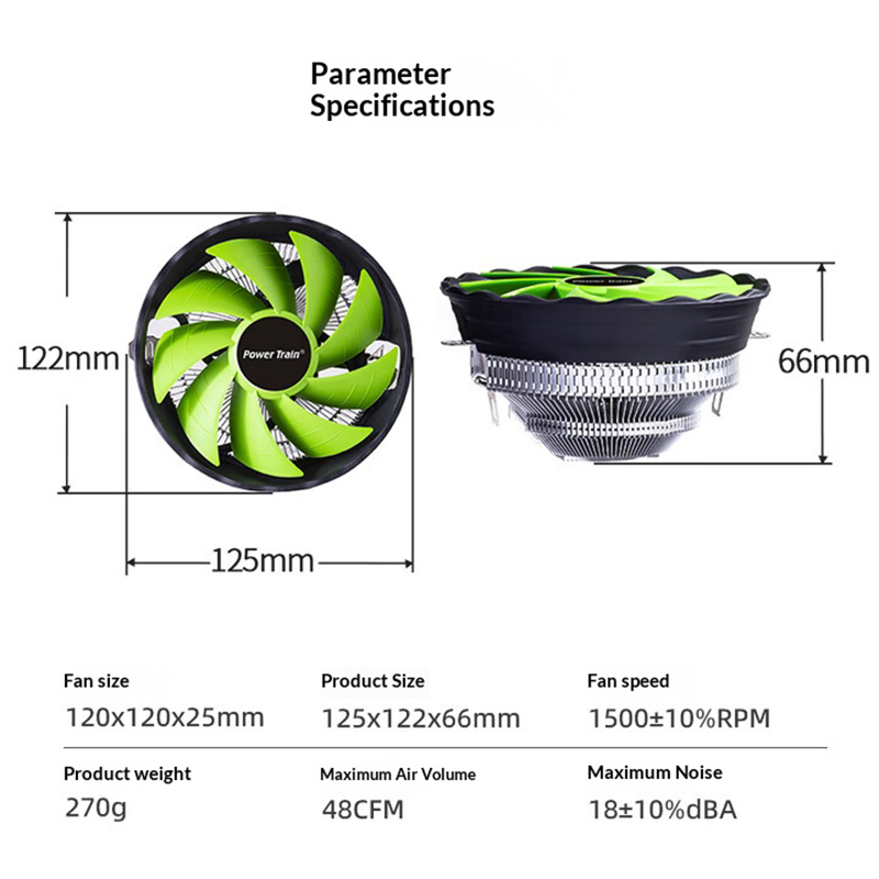 PowerTrain – refroidisseur de  - Air Cooler Cpu avis et prix